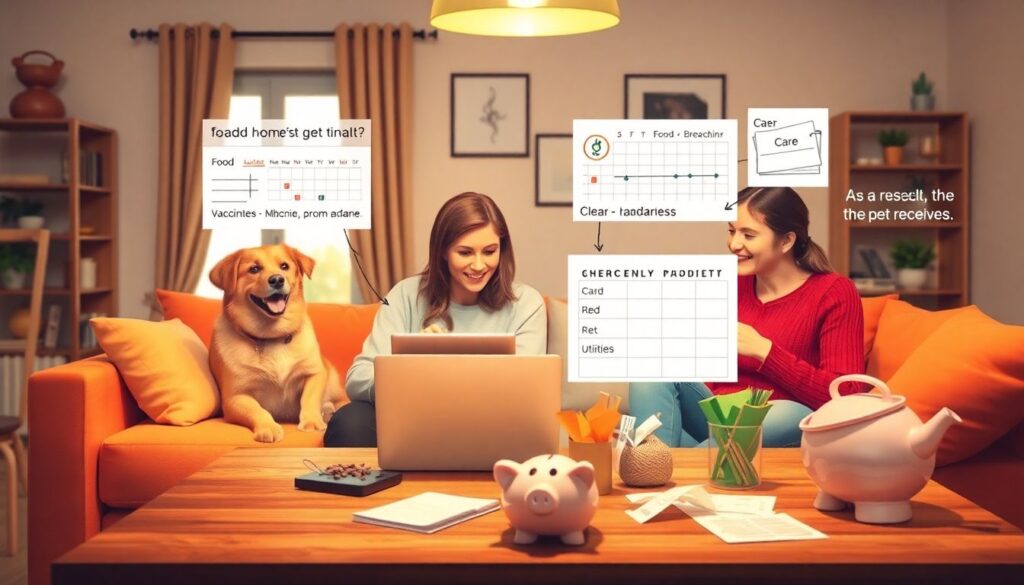 Как составить бюджет для семьи с домашними животными - иллюстрация