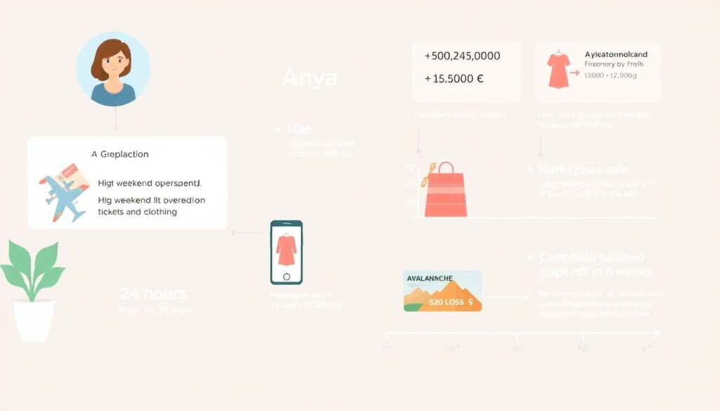 Что делать, если вы сорвались и потратили слишком много - иллюстрация