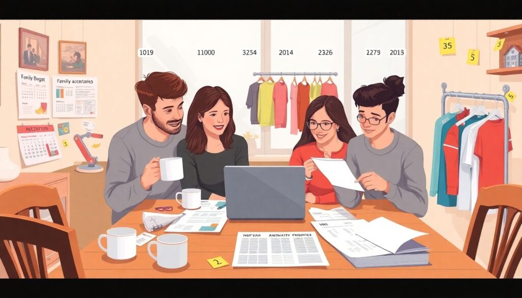 Как составить бюджет для семьи с детьми-подростками - иллюстрация