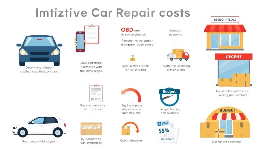 Как сэкономить на ремонте автомобиля - иллюстрация