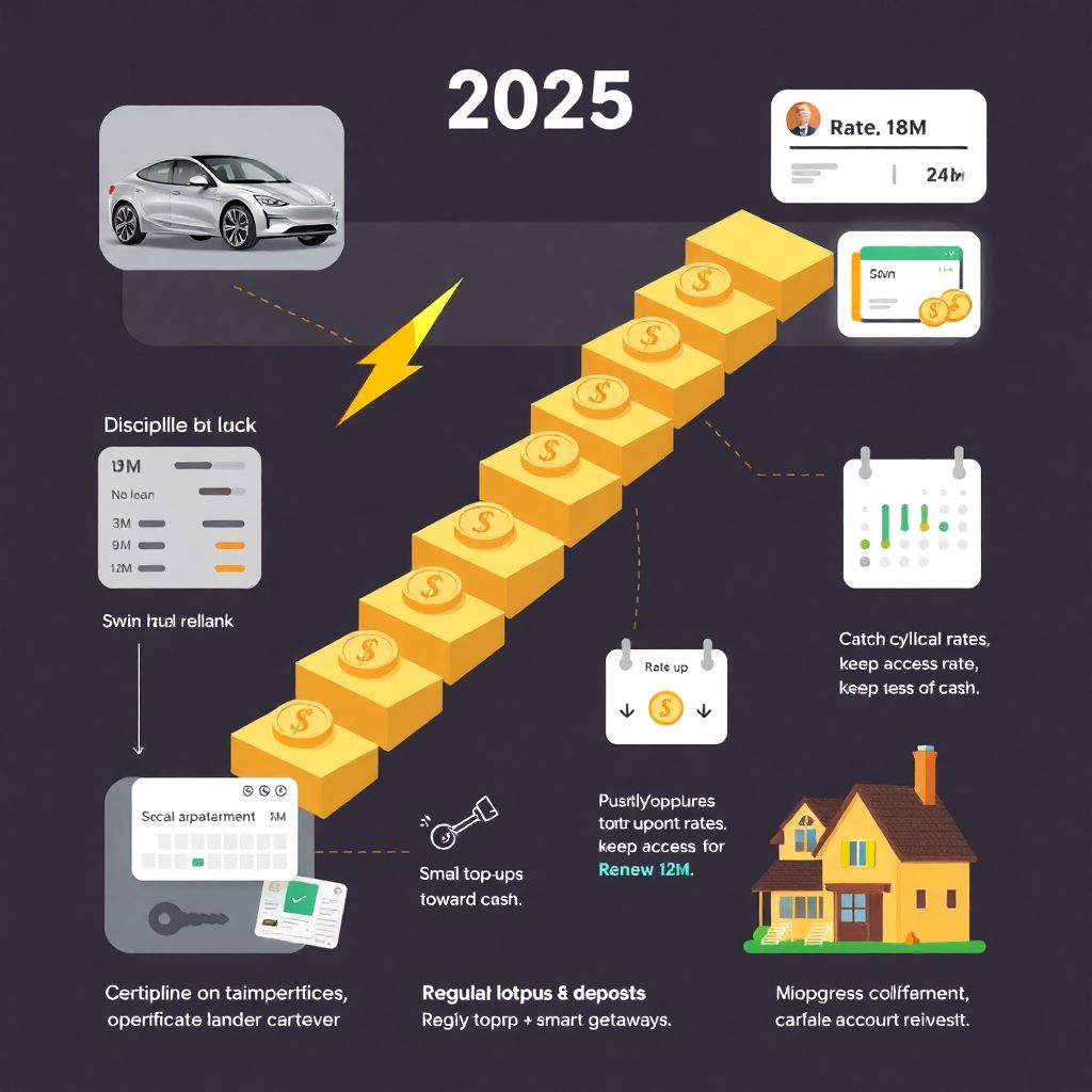 Как накопить на крупную покупку с помощью лесенки вкладов