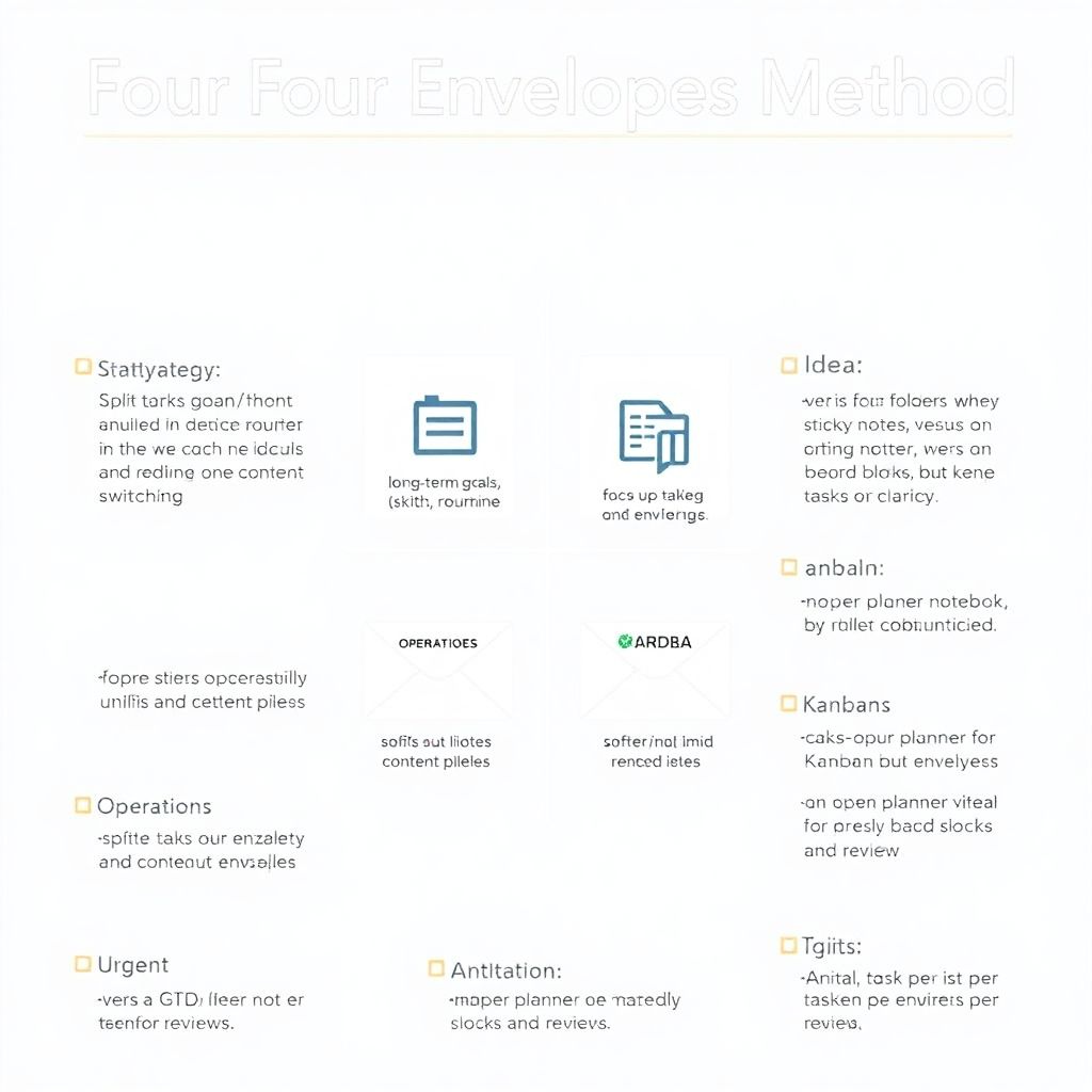 Метод Четыре конверта: простое и эффективное планирование