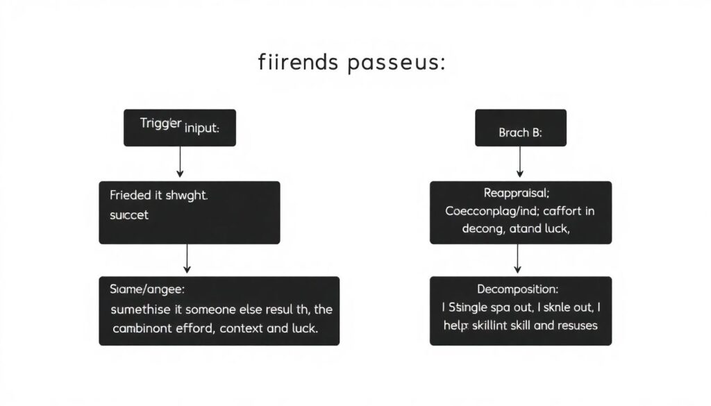 Как справиться с завистью к более успешным друзьям - иллюстрация
