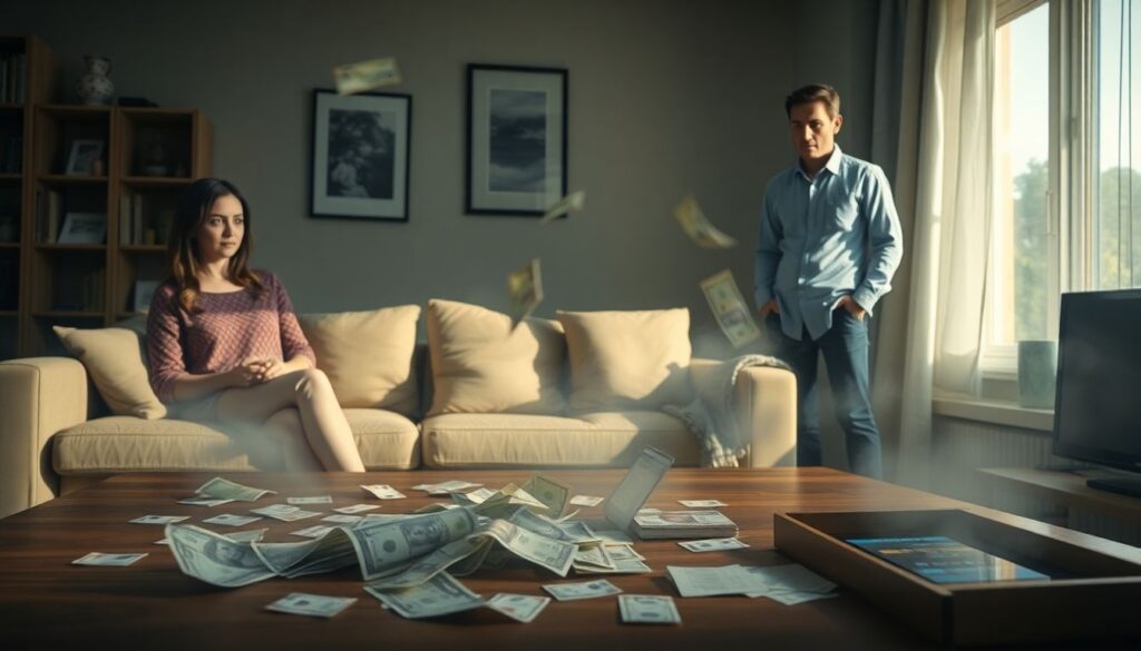 Финансовая неверность: когда партнер скрывает доходы или траты - иллюстрация