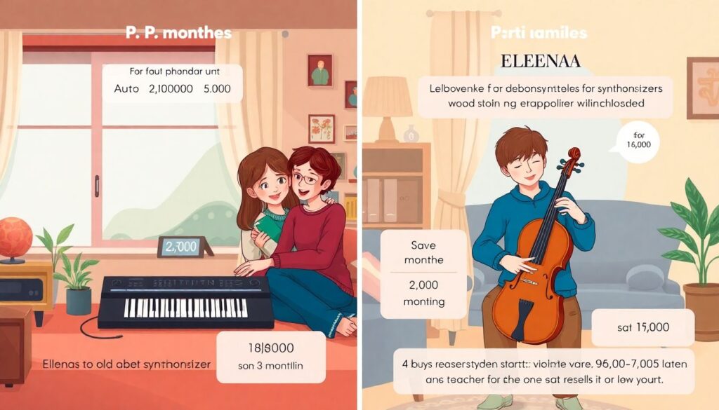 Как накопить на музыкальный инструмент для ребенка - иллюстрация