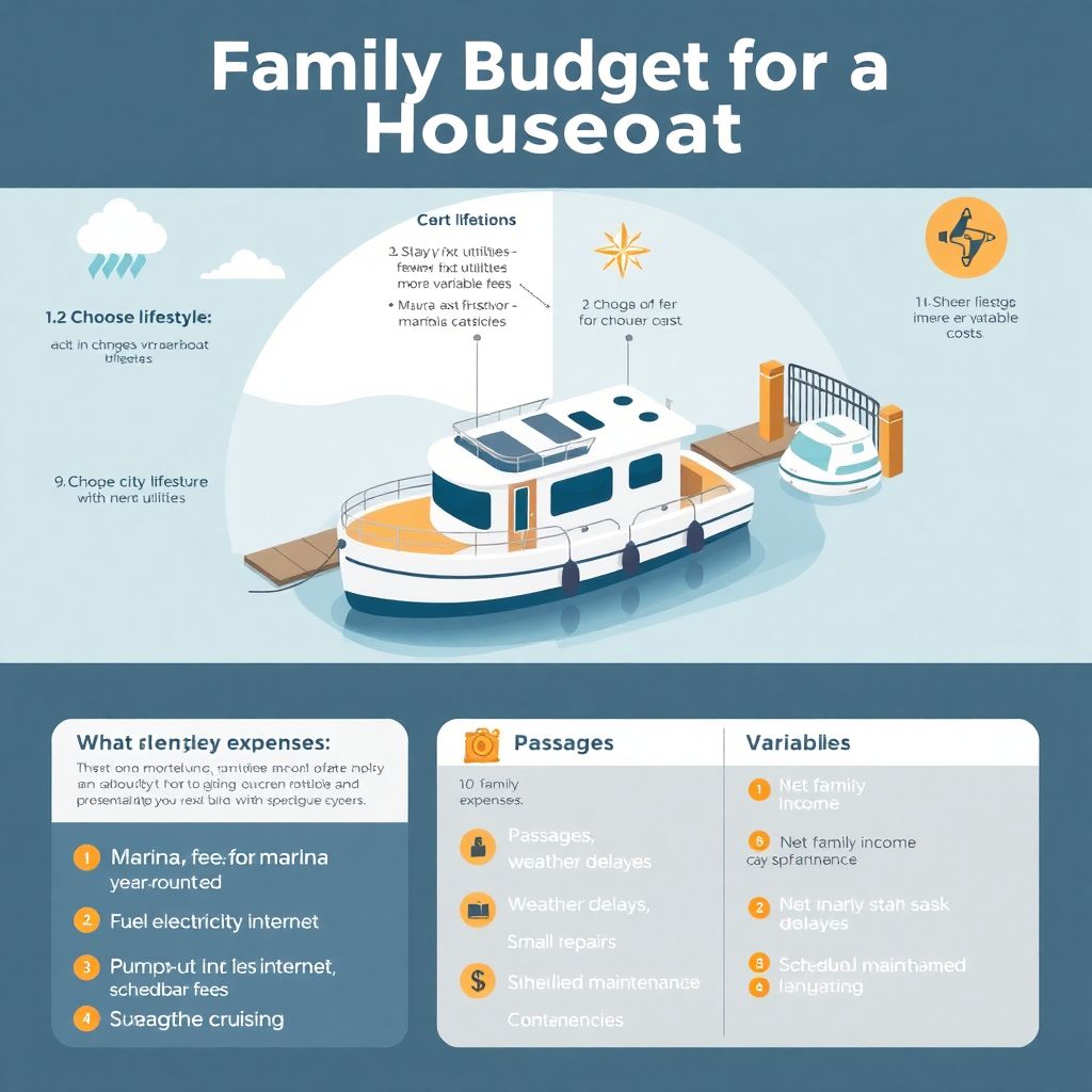 Как составить бюджет для семьи, которая живет в плавучем доме