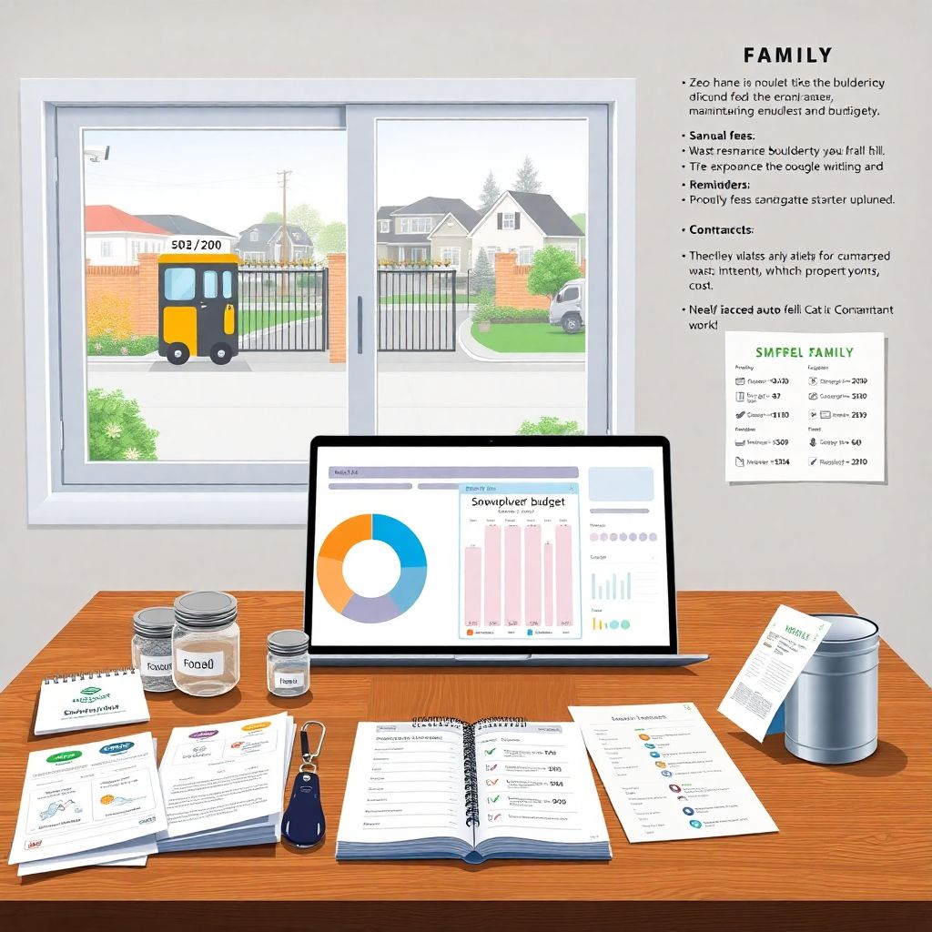 Как составить бюджет для семьи, живущей в закрытом коттеджном поселке