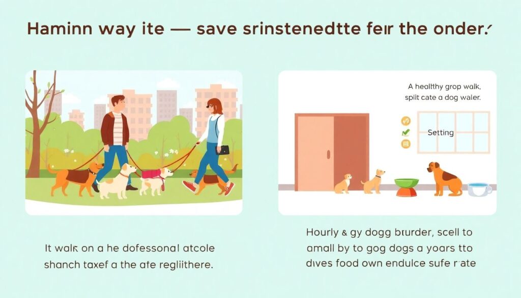 Как экономить на услугах по выгулу и передержке собак - иллюстрация