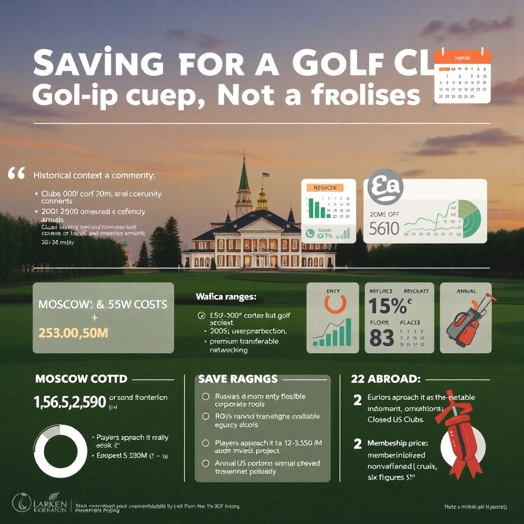 Как накопить на членство в гольф клубе