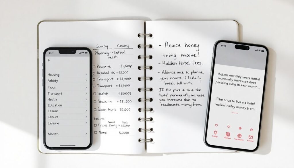 Как составить бюджет семьи в капсульном отеле на постоянной основе Как составить бюджет для семьи, живущей в капсульном отеле на постоянной основе - иллюстрация