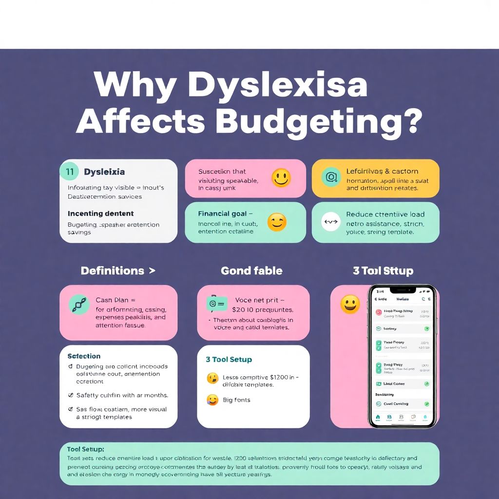 Как составить бюджет для семьи, где есть человек с дислексией, влияющей на финансовые расчеты