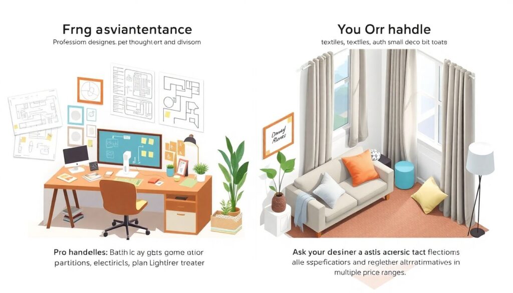 Как экономить на услугах дизайнера интерьера - иллюстрация