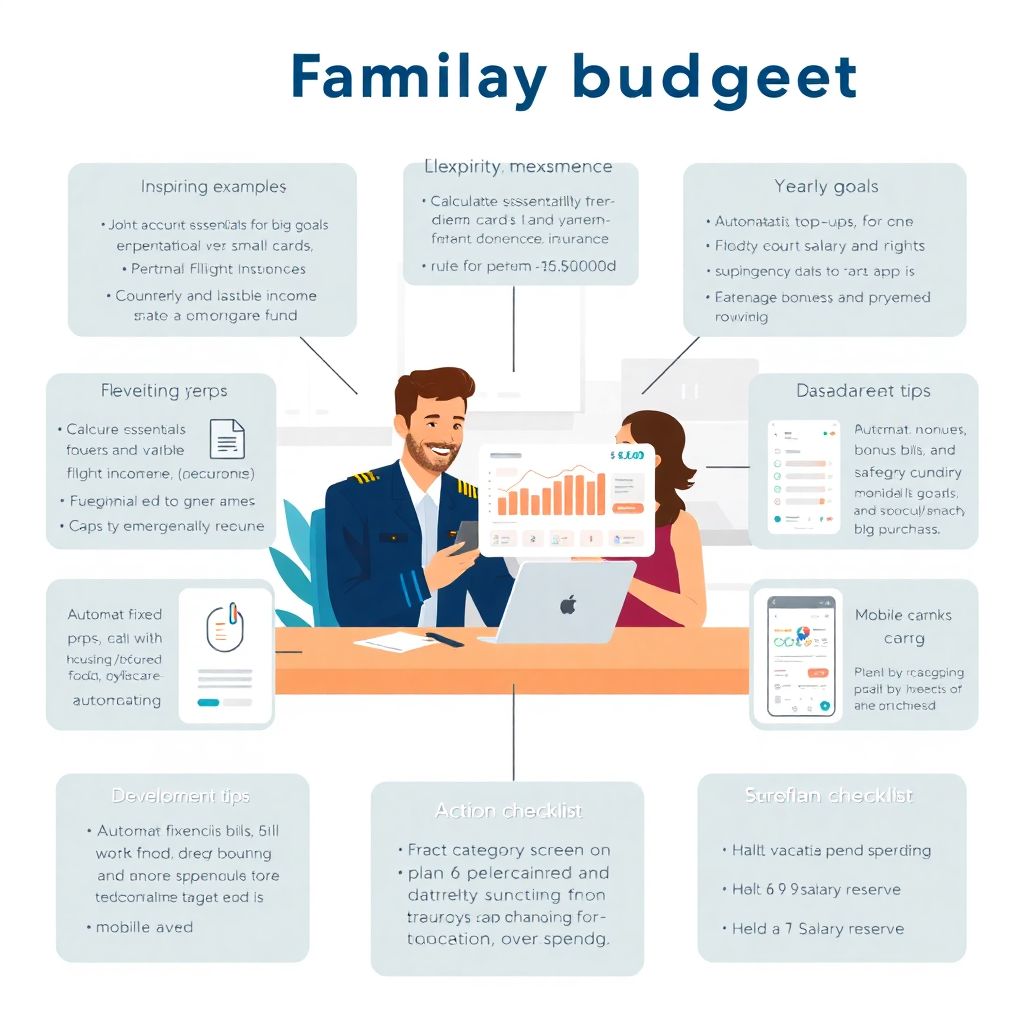 Как составить бюджет для семьи, где один из супругов – пилот