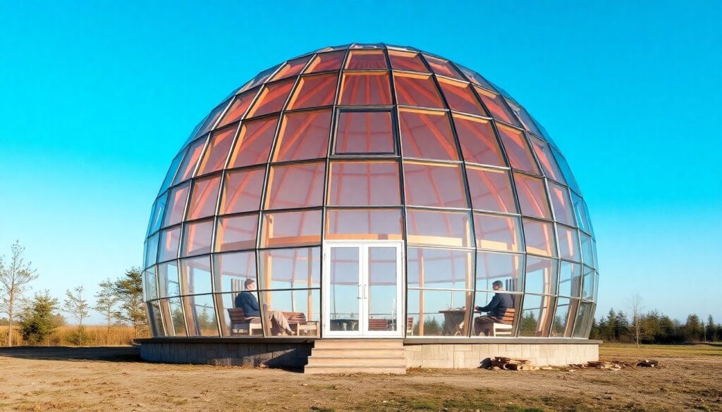 Бюджет для семьи, живущей в геодезическом куполе - иллюстрация