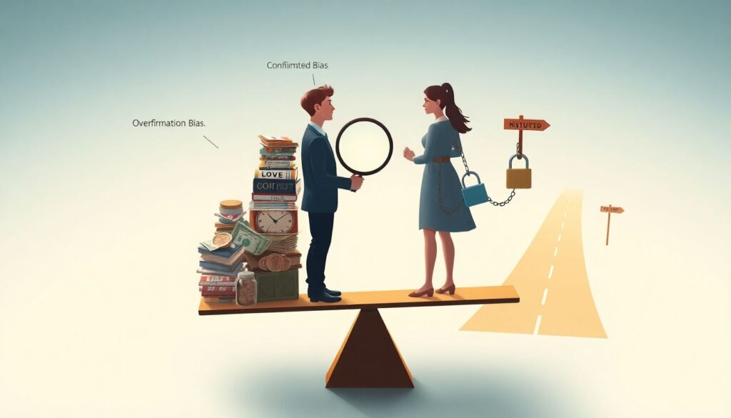 Эффект невозвратных затрат в отношениях: когда мы продолжаем вкладывать в человека из-за прошлых инвестиций - иллюстрация